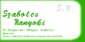 szabolcs manyoki business card